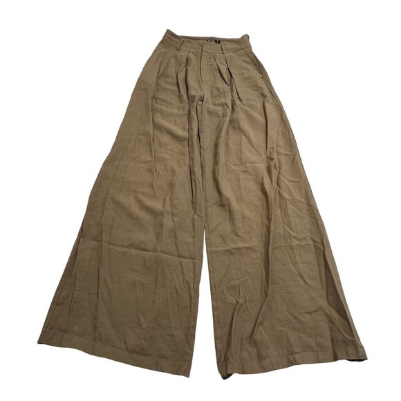 Nasty Gal Wide Leg Pants in Brown - Picture 1 of 3